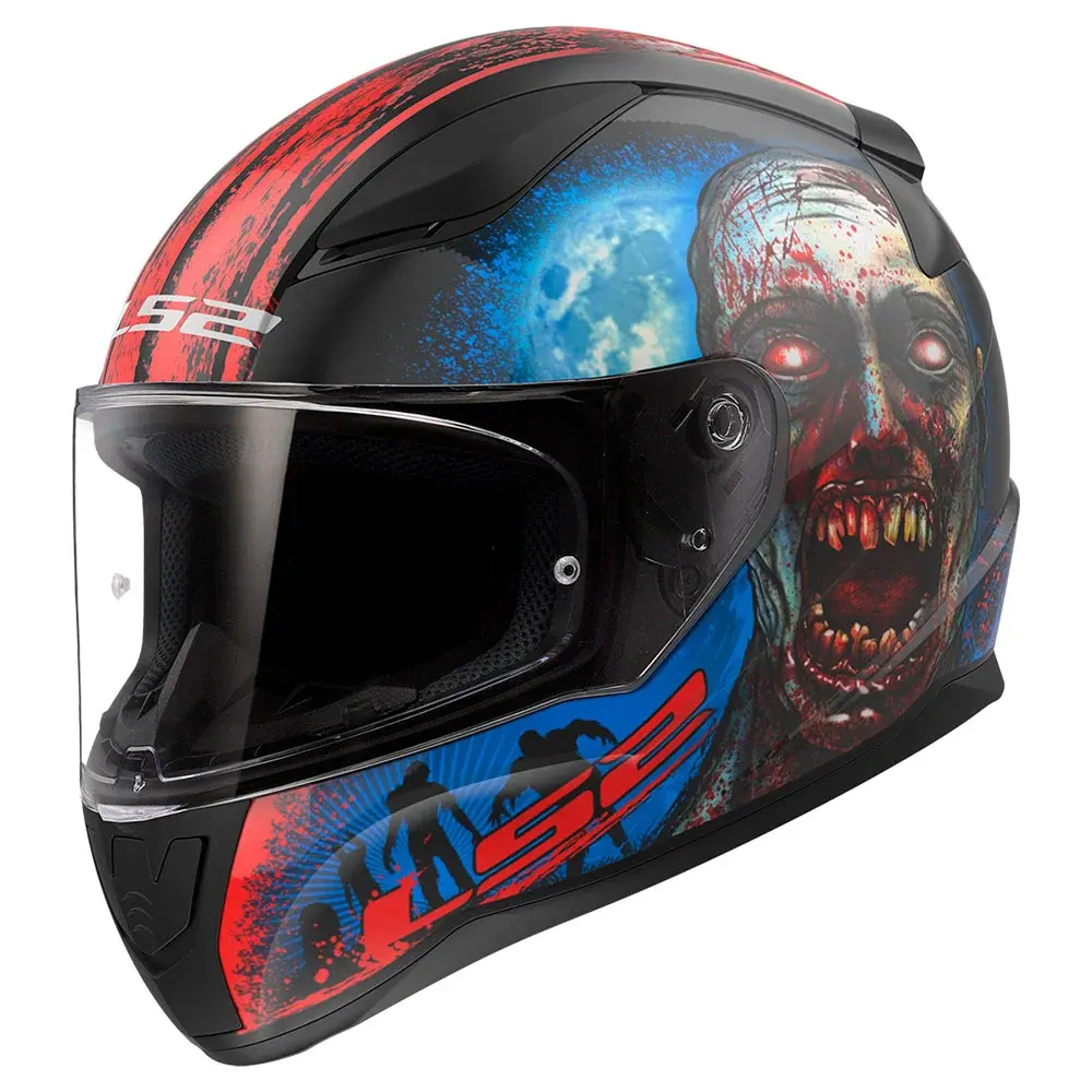 Кацига FF353 RAPID II ZOMBIE BLACK RED-06 LS2