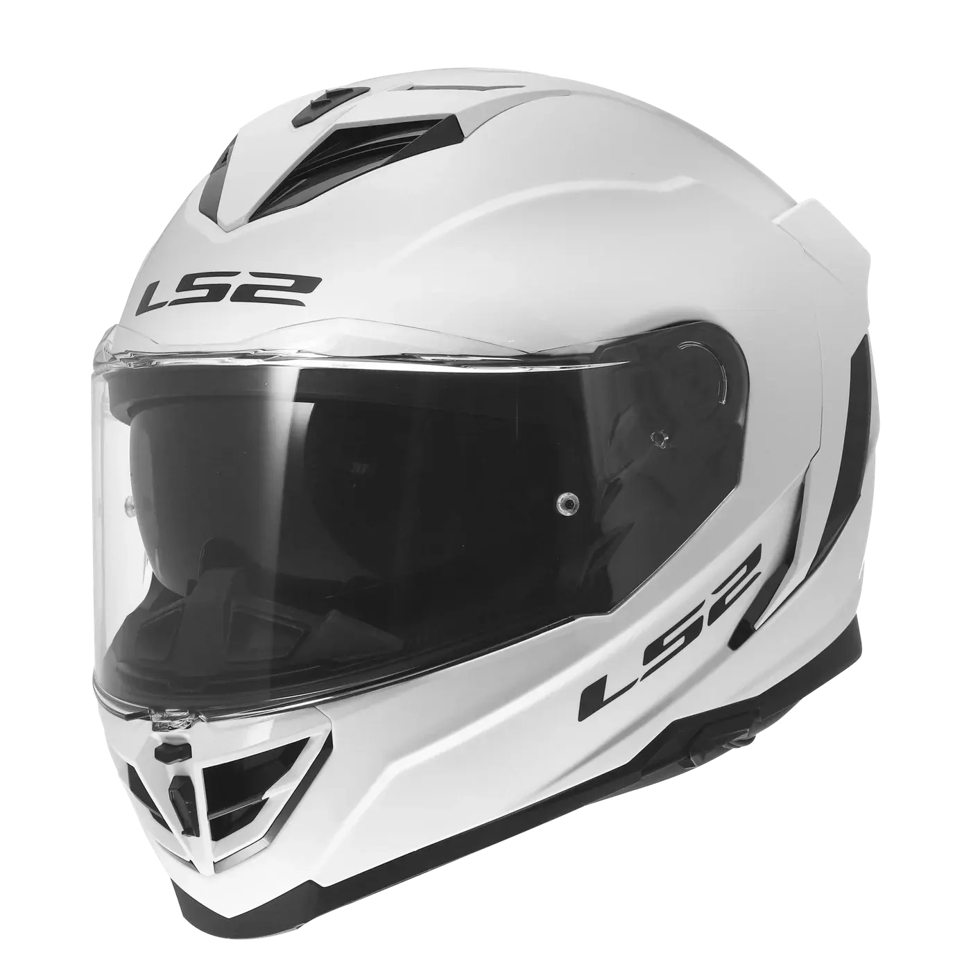 Кацига FF818 STORM III SOLID GLOSS WHITE 22.06 LS2