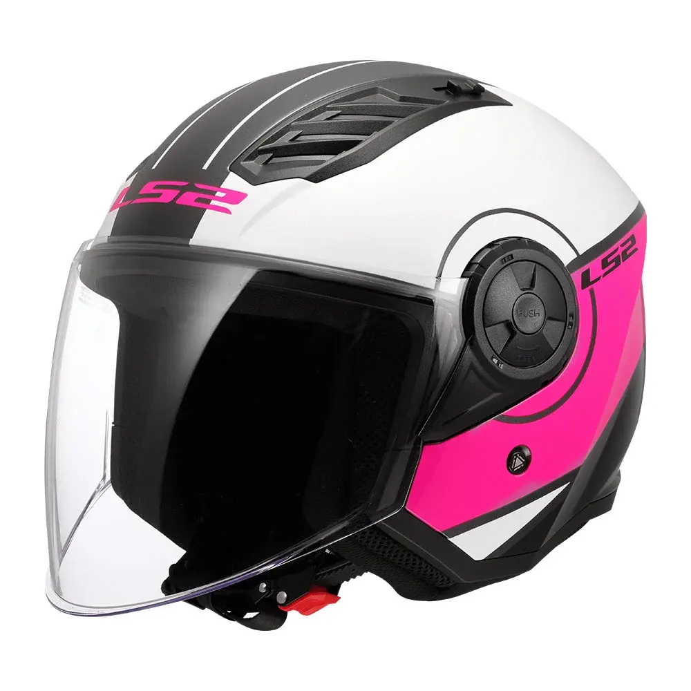 Helmet OF616 AIRFLOW II COVER WHITE PINK-06 LS2