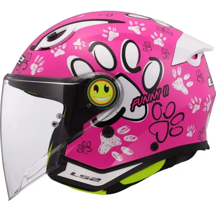 Кацига OF622 FUNNY II PAWS PINK LS2