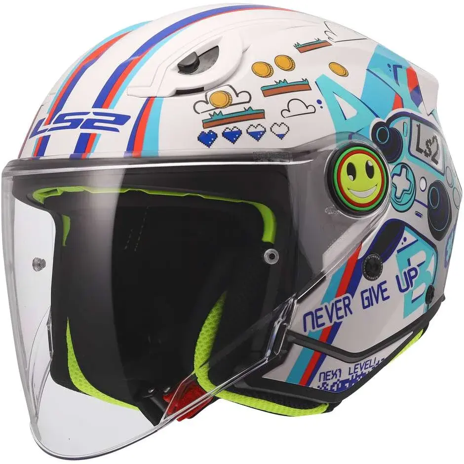 Кацига OF622 FUNNY II NEXT LEVEL WHITE LS2