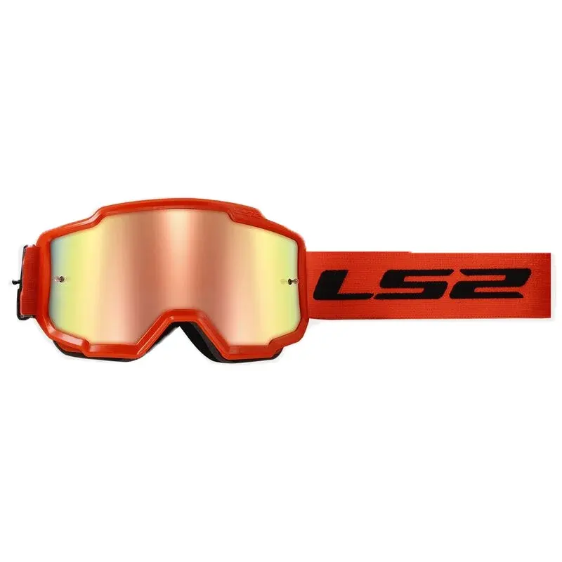 Наочари за крос CHARGER H-V ORANGE WITH IRIDIUM VISOR LS2