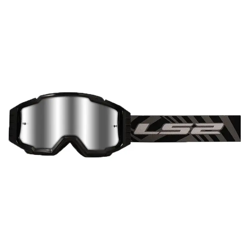 Наочари за крос CHARGER PRO BLACK WITH SILVER VISOR LS2
